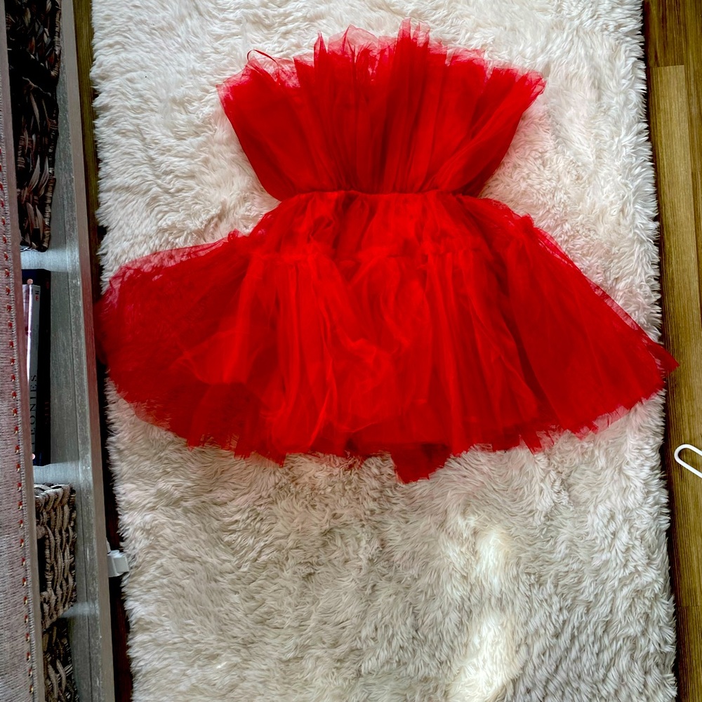 Red Tulle Dress